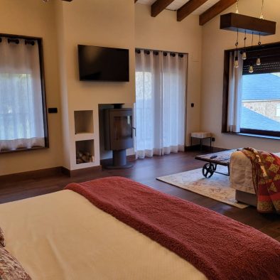 estufa leña apartamento